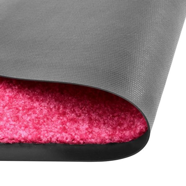 vidaXL Washable Doormat Pink 60x90 cm