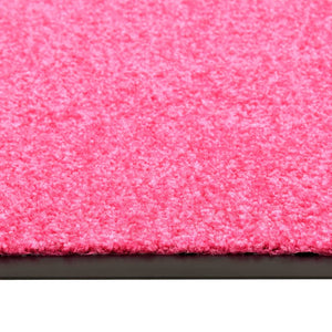 vidaXL Washable Doormat Pink 60x90 cm