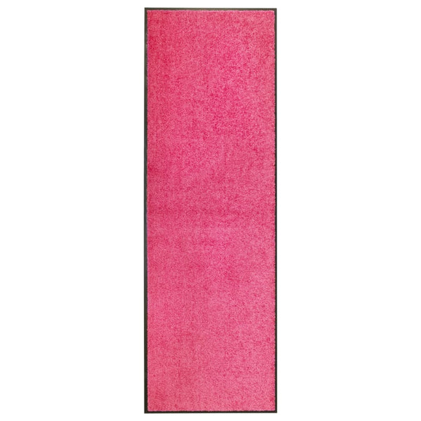 vidaXL Washable Doormat Pink 60x180 cm