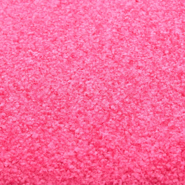 vidaXL Washable Doormat Pink 60x180 cm