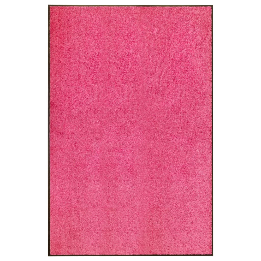 vidaXL Washable Doormat Pink 120x180 cm