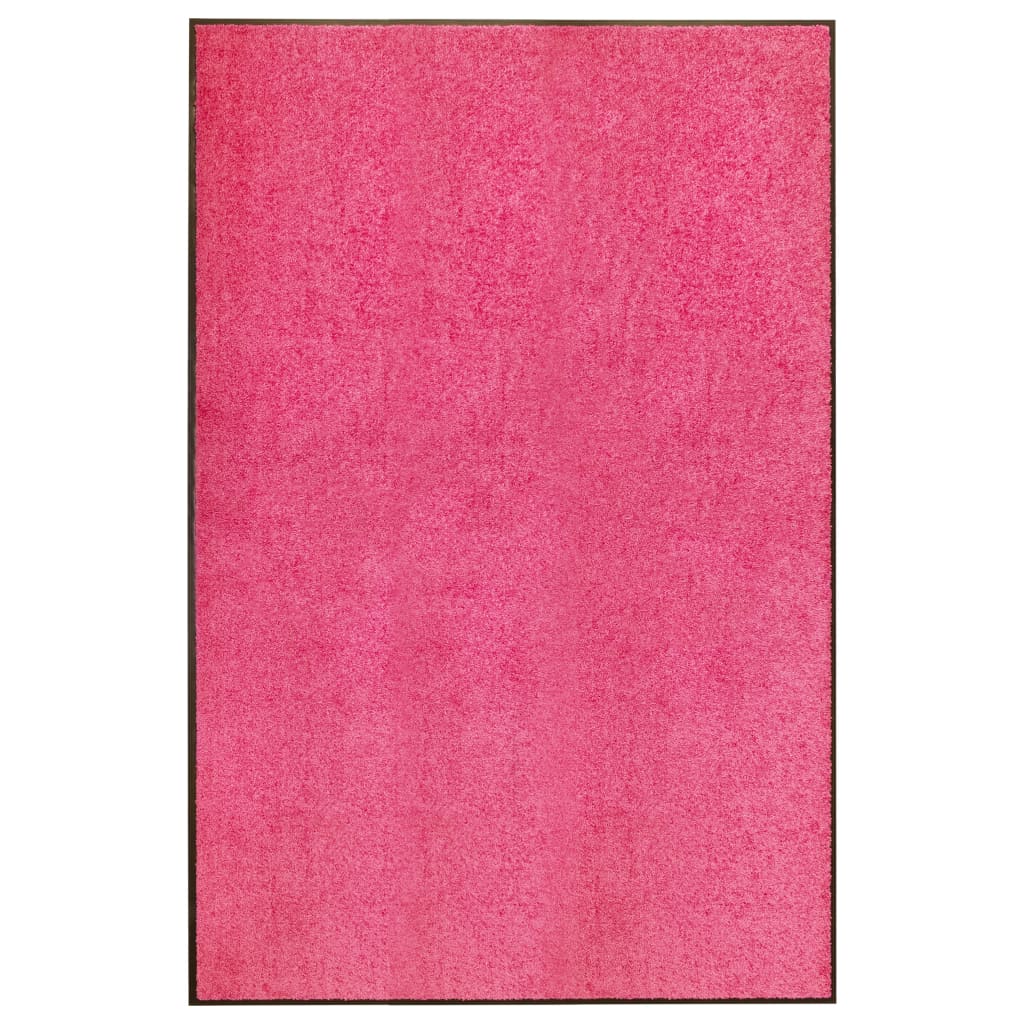 vidaXL Washable Doormat Pink 120x180 cm