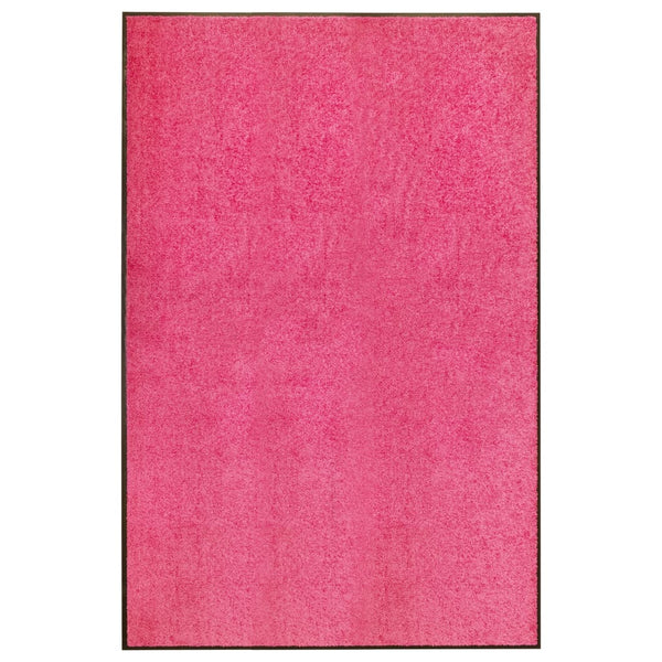 vidaXL Washable Doormat Pink 120x180 cm