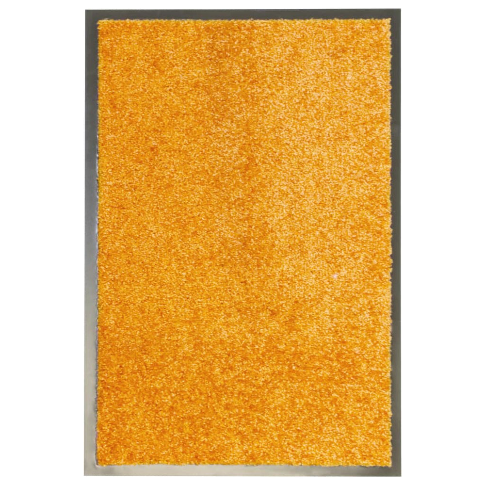 vidaXL Washable Doormat Orange 40x60 cm