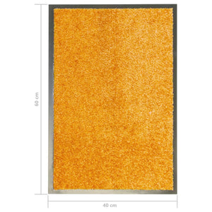 vidaXL Washable Doormat Orange 40x60 cm