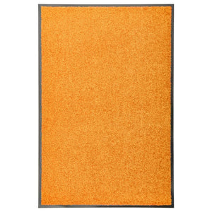 vidaXL Washable Doormat Orange 60x90 cm