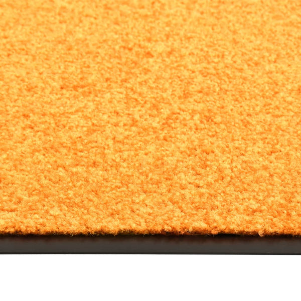 vidaXL Washable Doormat Orange 60x90 cm