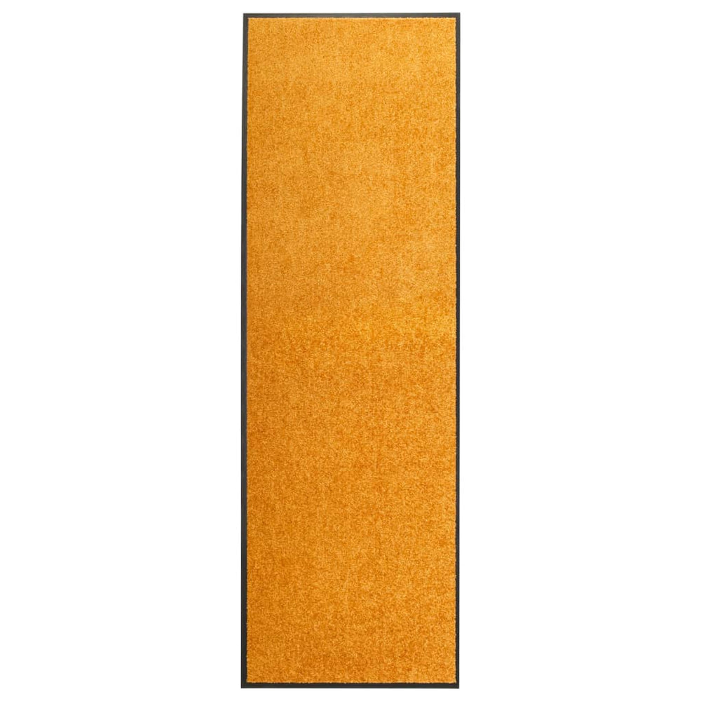 vidaXL Washable Doormat Orange 60x180 cm