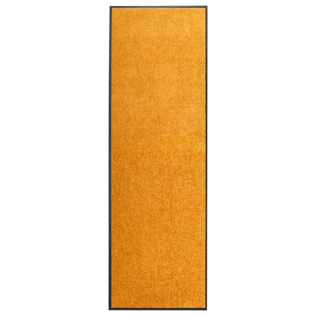 vidaXL Washable Doormat Orange 60x180 cm