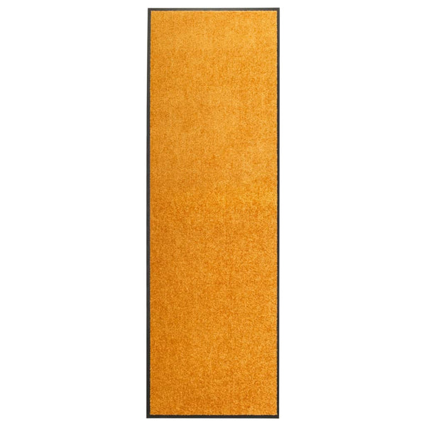 vidaXL Washable Doormat Orange 60x180 cm