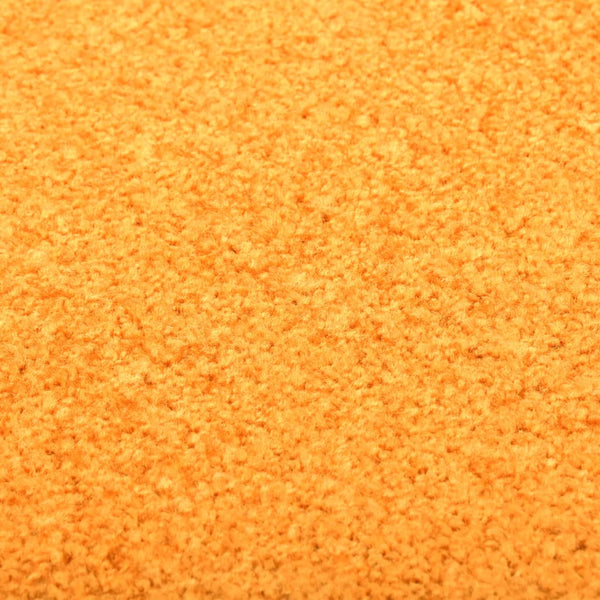 vidaXL Washable Doormat Orange 90x120 cm