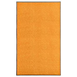 vidaXL Washable Doormat Orange 90x150 cm