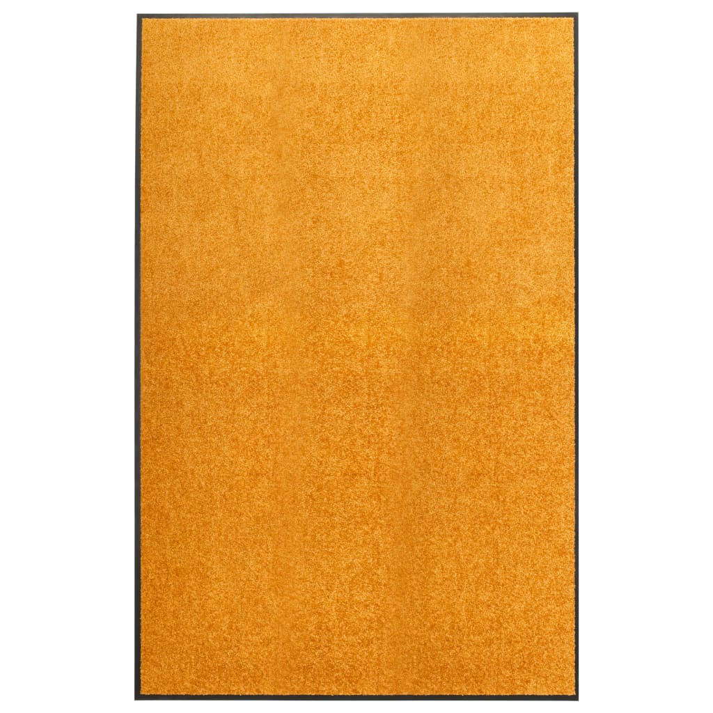 vidaXL Washable Doormat Orange 120x180 cm