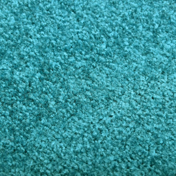 vidaXL Washable Doormat Cyan 60x90 cm