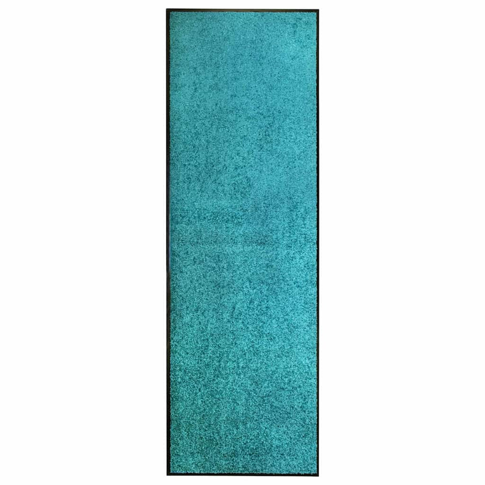 vidaXL Washable Doormat Cyan 60x180 cm