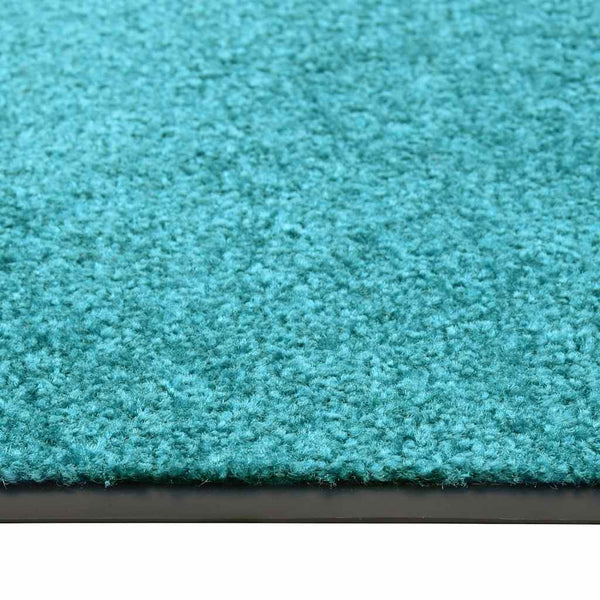 vidaXL Washable Doormat Cyan 60x180 cm