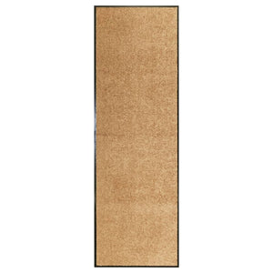 vidaXL Washable Doormat Cream 60x180 cm