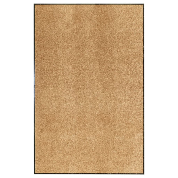 vidaXL Washable Doormat Cream 120x180 cm