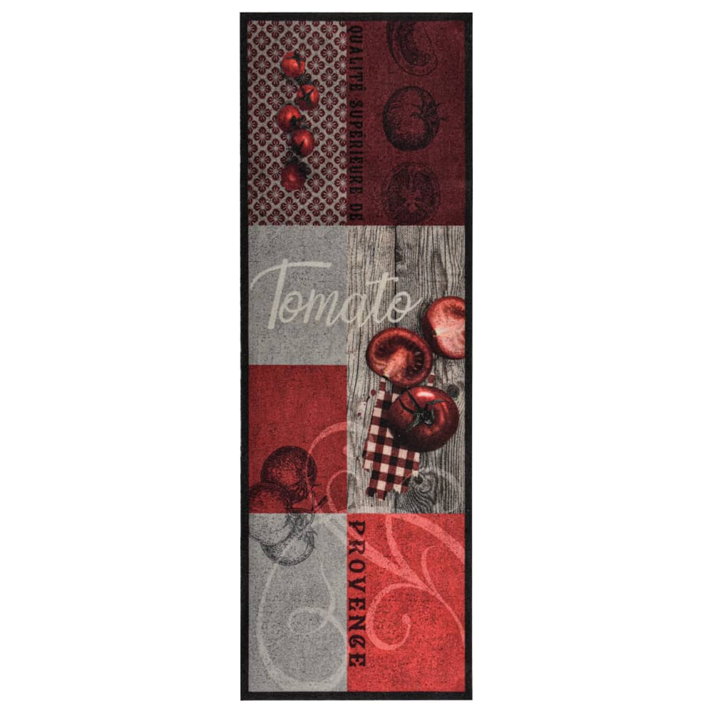 vidaXL Kitchen Floor Mat Washable Tomato 60x180 cm