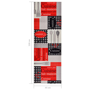 vidaXL Kitchen Floor Mat Washable Cuisine 45x150 cm