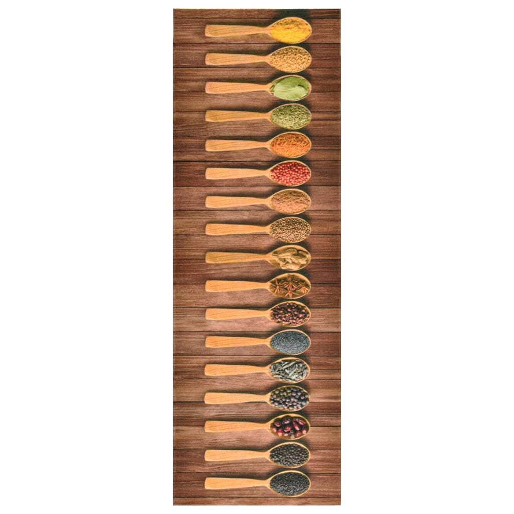 vidaXL Kitchen Floor Mat Washable Spoons 60x180 cm