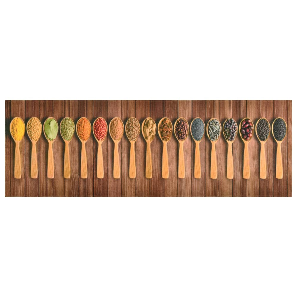 vidaXL Kitchen Floor Mat Washable Spoons 60x180 cm