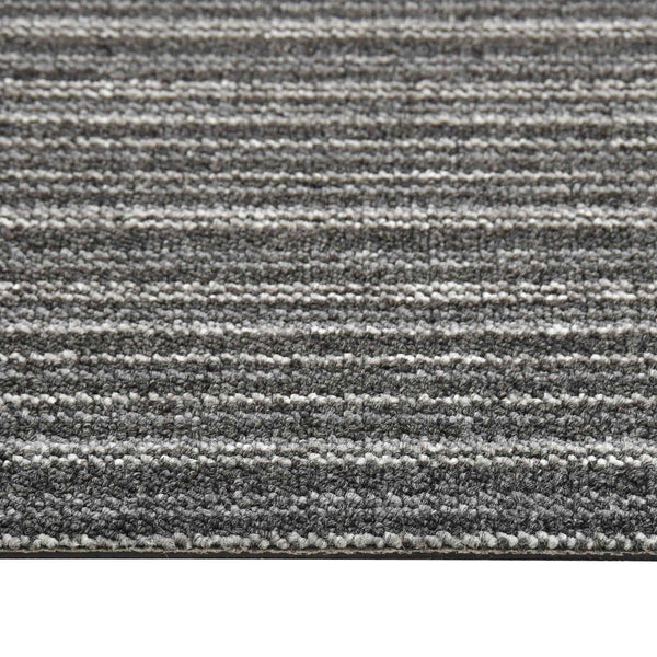 vidaXL Carpet Tiles 20 pcs Striped Anthracite 50 x 50 cm
