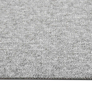 vidaXL Carpet Tiles 20 pcs Light Grey 50 x 50 cm 100% Polypropylene