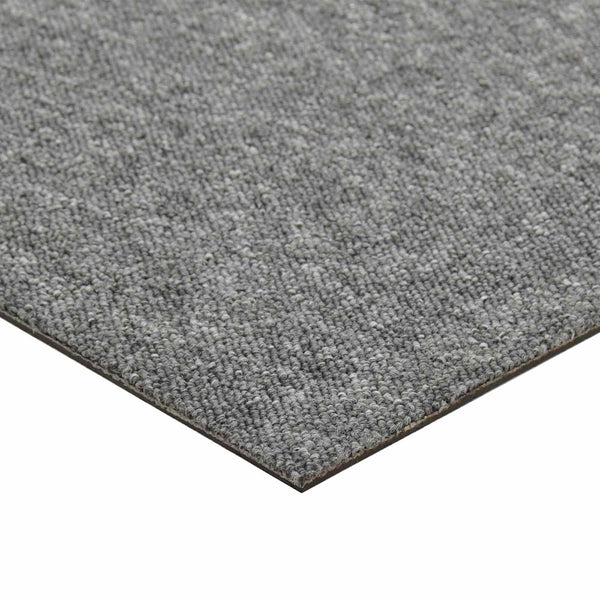 vidaXL Carpet Tiles 20 pcs Grey 50 x 50 cm 100% Polypropylene