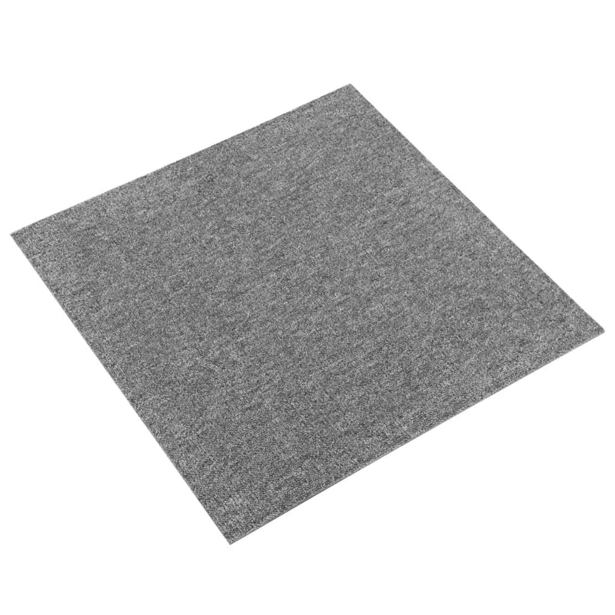vidaXL Carpet Tiles 20 pcs Grey 50 x 50 cm 100% Polypropylene