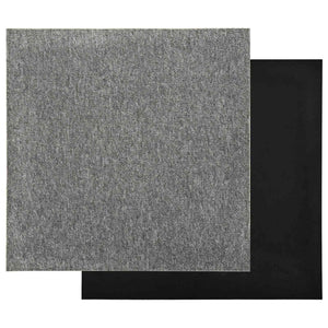 vidaXL Carpet Tiles 20 pcs Grey 50 x 50 cm 100% Polypropylene