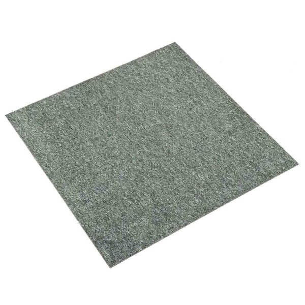 vidaXL Carpet Tiles 20 pcs Green 50 x 50 cm 100% Polypropylene