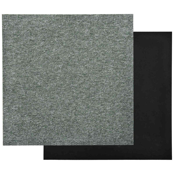 vidaXL Carpet Tiles 20 pcs Green 50 x 50 cm 100% Polypropylene