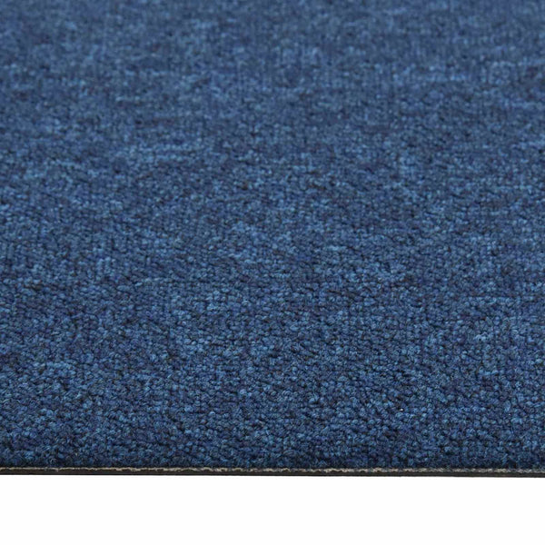 vidaXL Carpet Tiles 20 pcs Dark Blue 50 x 50 cm 100% Polypropylene