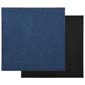 vidaXL Carpet Tiles 20 pcs Dark Blue 50 x 50 cm 100% Polypropylene