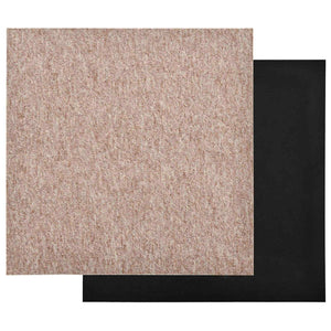 vidaXL Carpet Tiles 20 pcs Beige 50 x 50 cm 100% Polypropylene