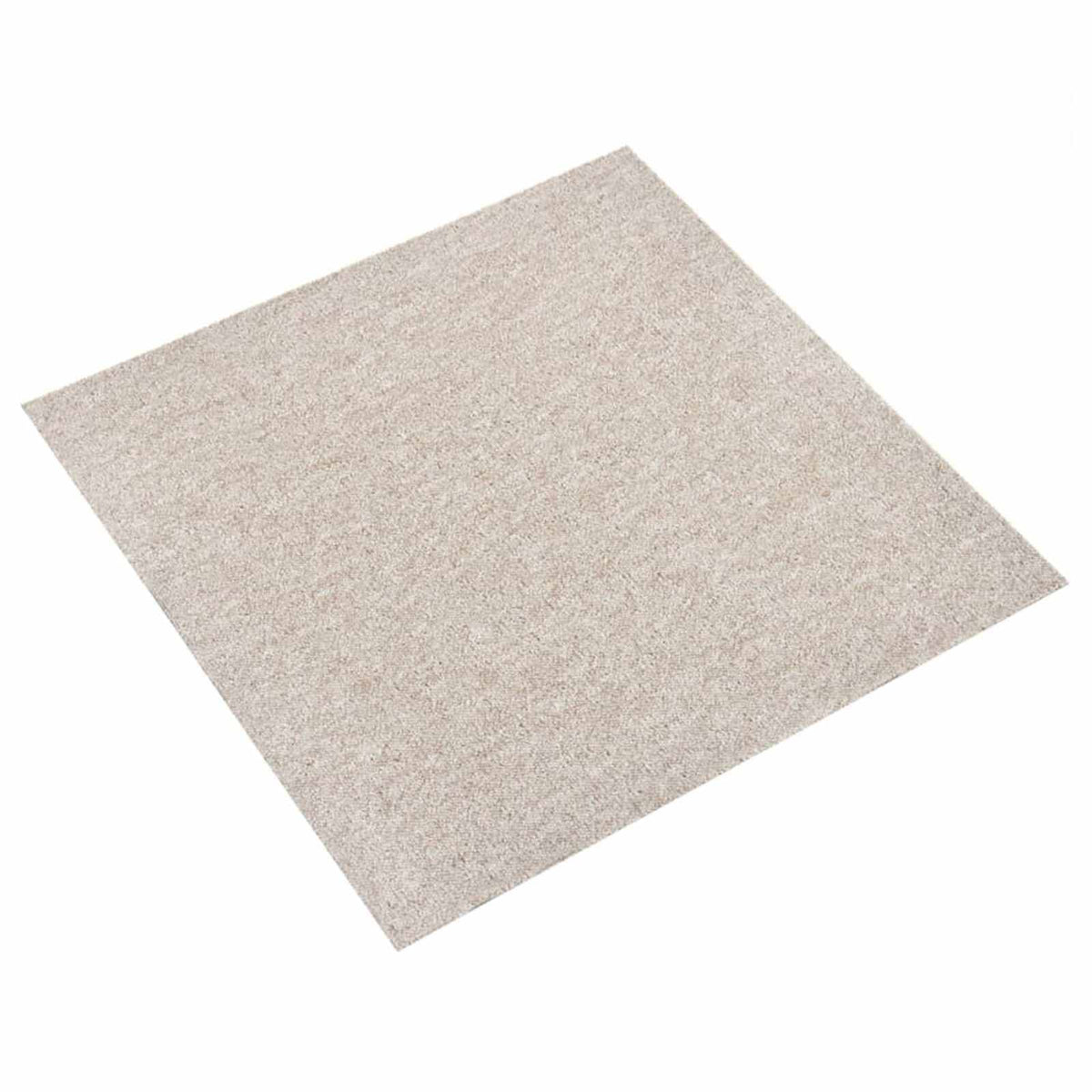 vidaXL Carpet Tiles 20 pcs Light Beige 50 x 50 cm 100% Polypropylene