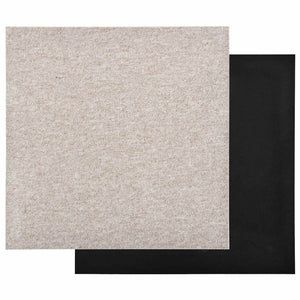vidaXL Carpet Tiles 20 pcs Light Beige 50 x 50 cm 100% Polypropylene