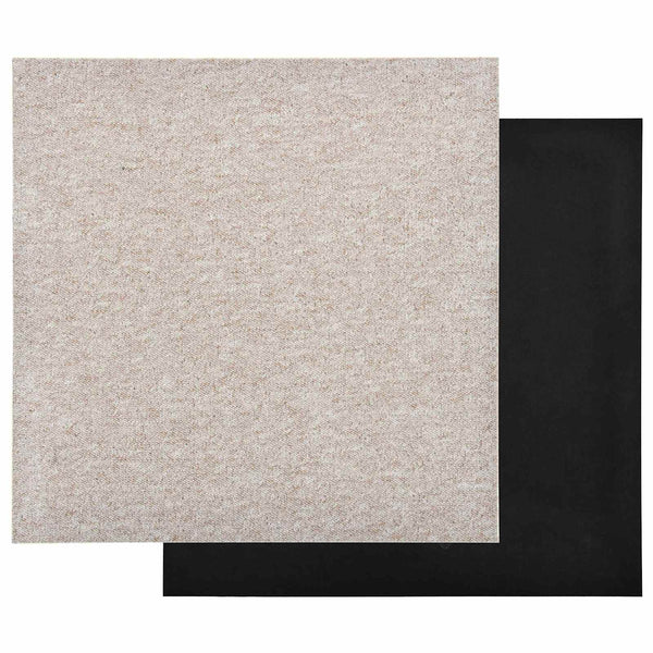 vidaXL Carpet Tiles 20 pcs Light Beige 50 x 50 cm 100% Polypropylene