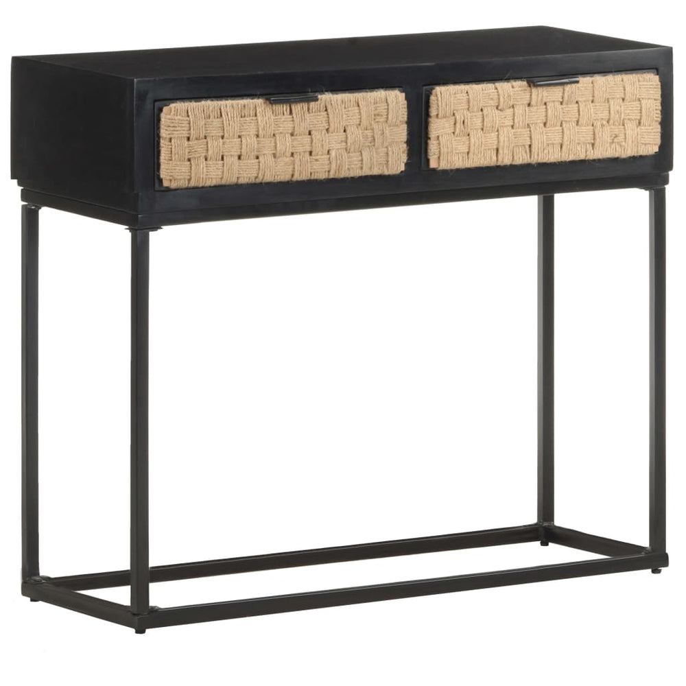 vidaXL Console Table 90x35x76 cm Solid Mango Wood