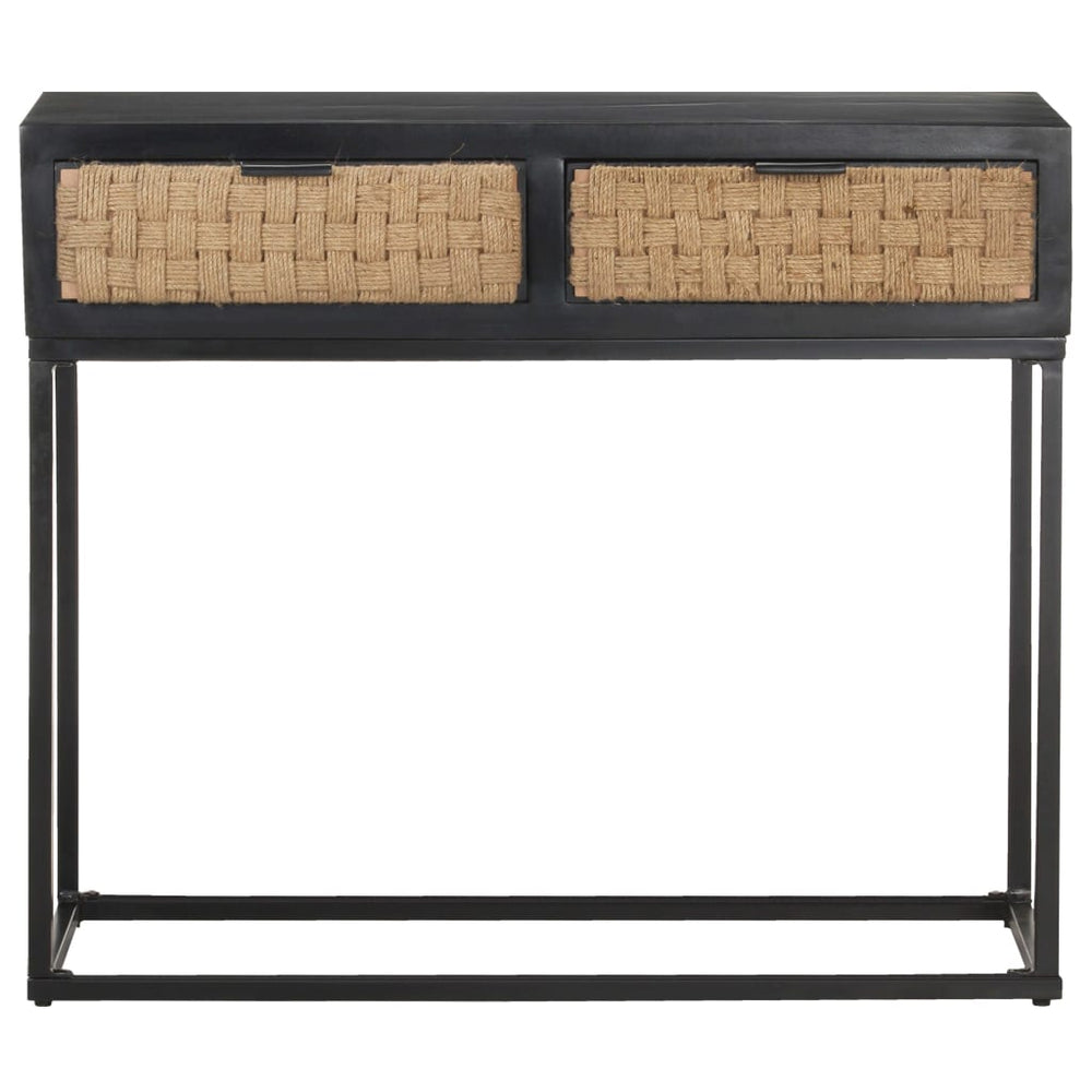 vidaXL Console Table 90x35x76 cm Solid Mango Wood