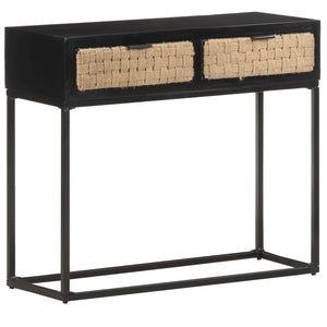 vidaXL Console Table 90x35x76 cm Solid Mango Wood