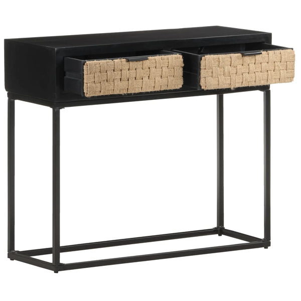 vidaXL Console Table 90x35x76 cm Solid Mango Wood