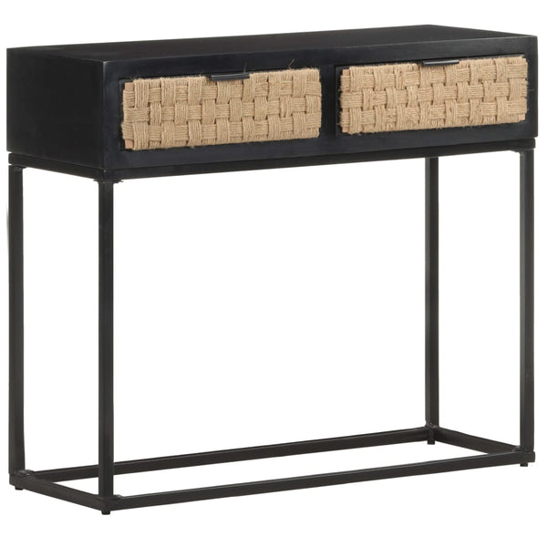 vidaXL Console Table 90x35x76 cm Solid Mango Wood