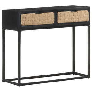 vidaXL Console Table 90x35x76 cm Solid Mango Wood