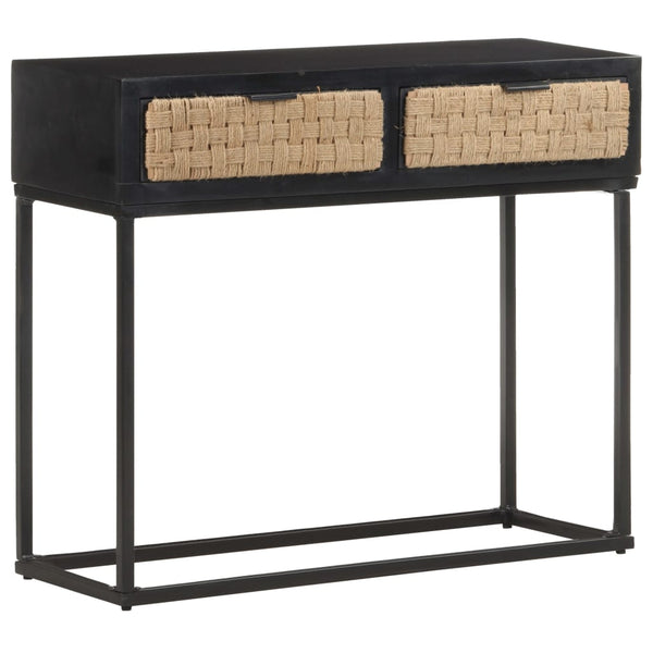 vidaXL Console Table 90x35x76 cm Solid Mango Wood
