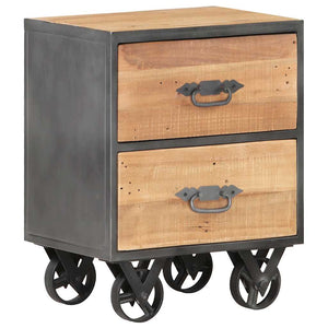 vidaXL Nightstand 40x30x51 cm Solid Reclaimed Wood