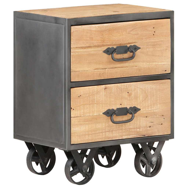 vidaXL Nightstand 40x30x51 cm Solid Reclaimed Wood