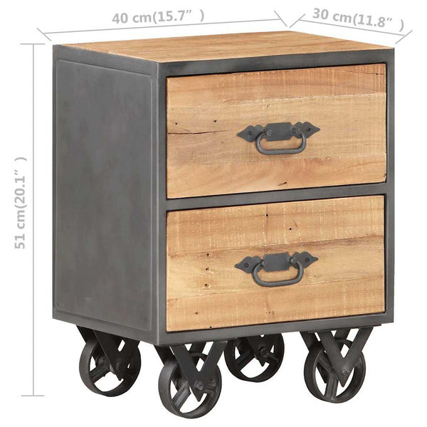 vidaXL Nightstand 40x30x51 cm Solid Reclaimed Wood