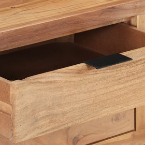 vidaXL Desk 107x45x79 cm Solid Acacia Wood Live Edge